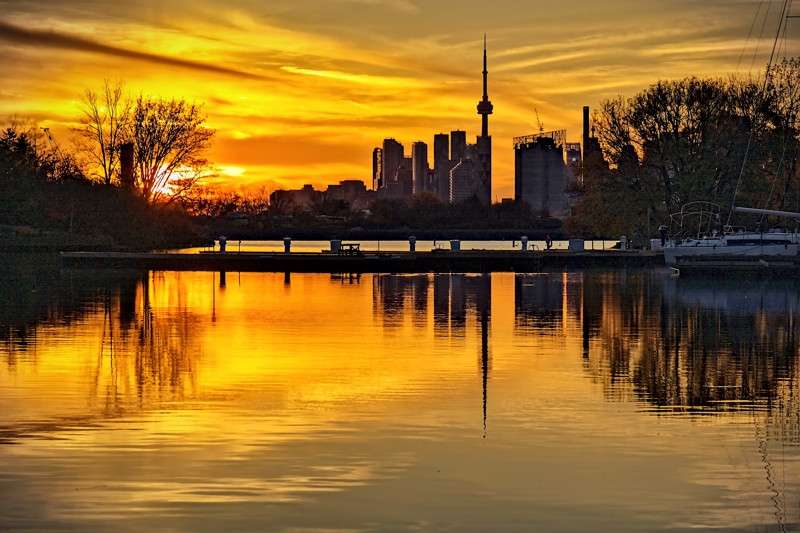 Autumn Evening by Ashbridge Bay in Toronto- 00