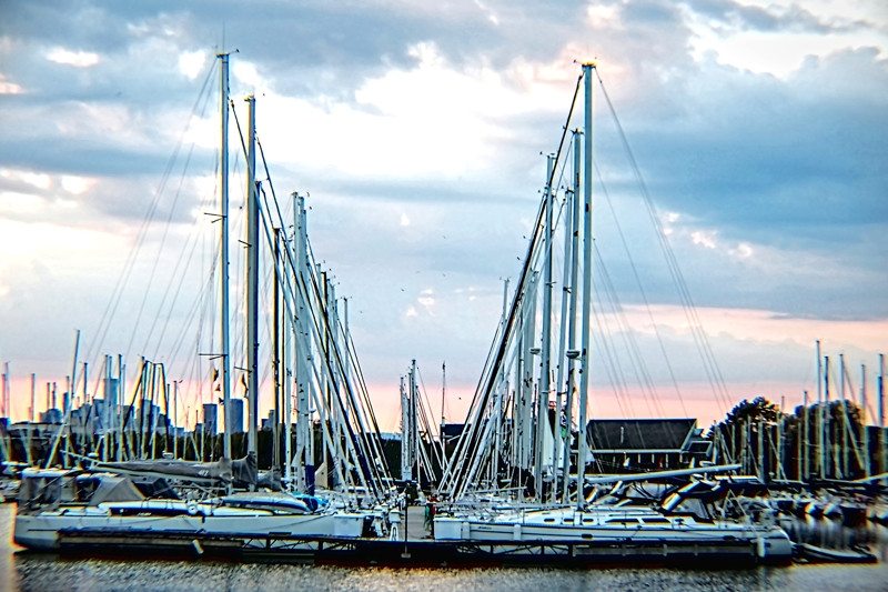 Boatyard in the evening- 02